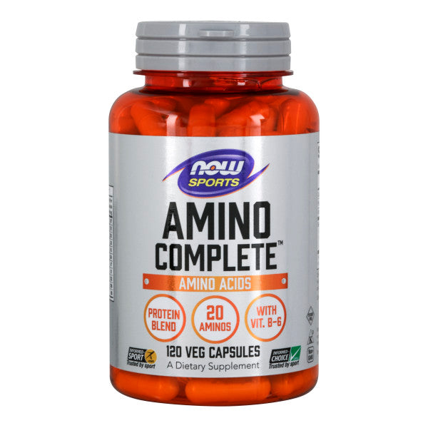 Amino Complete™ | Bổ sung 20 Axit Amin thiết yếu + Vitamin B-6 hỗ trợ luyện tập thể thao, hồi phục và thúc đẩy phát triển cơ bắp   (120 Viên)