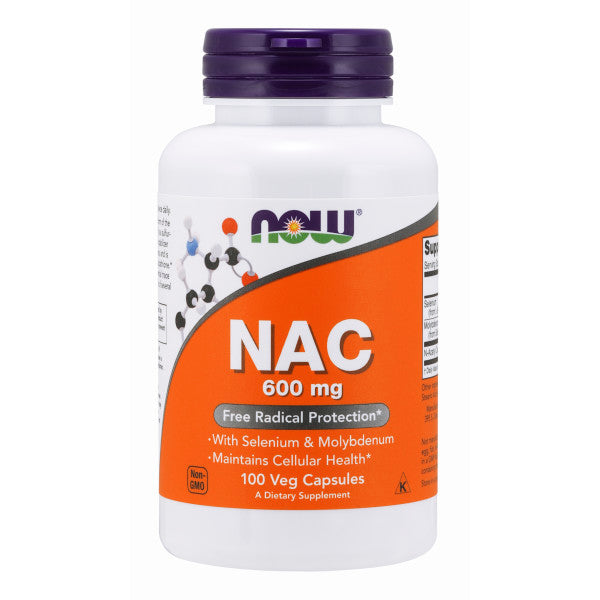NAC 600 mg | Chống Lão Hóa Tế Bào, Đào thải các gốc tự do (100 Viên nang)