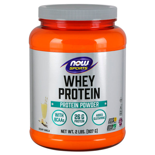 Whey Protein, Creamy Vanilla Powder | Bổ sung 26g Protein cho người luyện tập thể thao, được xử lý và chiết xuất từ nguồn đạm Whey chất lượng cao để tối ưu khả năng hấp thu 5,900mg Axit amin (BCAA) và 460mg Glutamine (907 gram) | HSD: 31/07/2024
