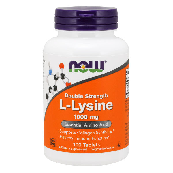 L-Lysine 1000mg | Hỗ Trợ Phòng Ngừa Mụn Ngoài Da, Mụn Do Nội Tiết Tố, điều trị mụn thâm nám, sẹo. Hỗ trợ tổng hợp Collagen, Tăng Cường Chức năng miễn dịch khỏe mạnh (100 Viên)