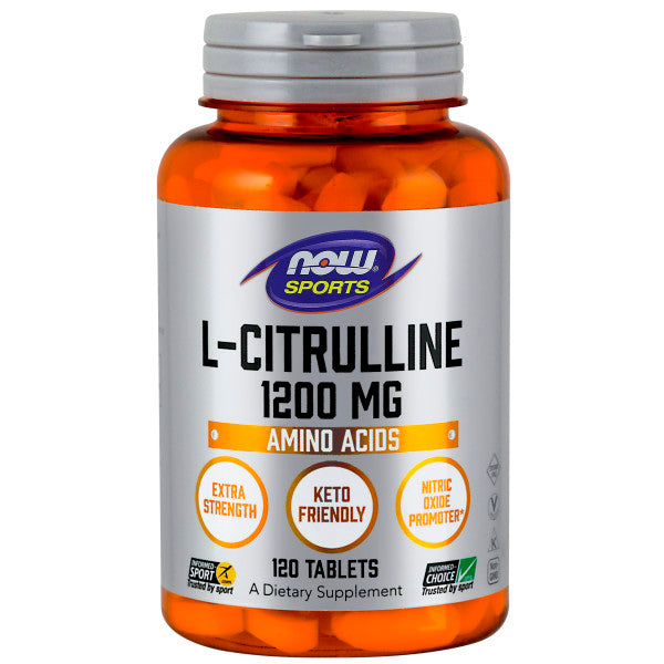 L-Citrulline, Extra Strength 1200mg | Tăng cường chuyển hóa Protein và loại bỏ Amoniac trong cơ thể (120 Viên) | HSD: 30/01/2024
