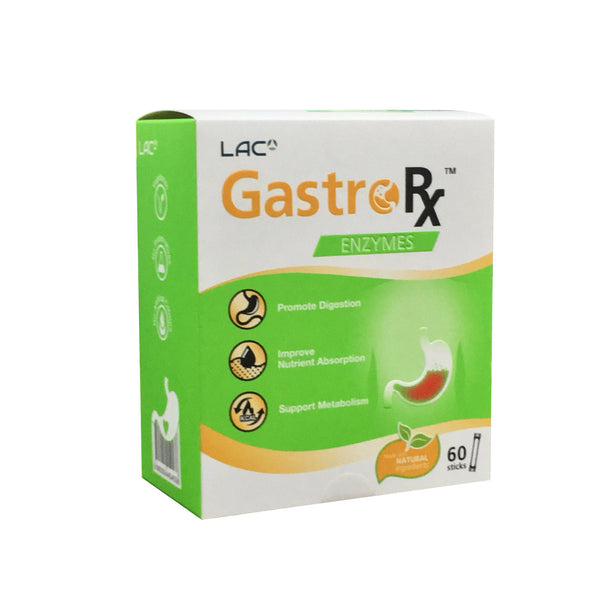 LAC GASTRORX ENZYMES | Bổ Sung Enzymes Hỗ Trợ Chống Đầy Hơi, Khó Tiêu, Tăng Cường Hấp Thu Dinh Dưỡng & Trao Đổi Chất (60 Gói)
