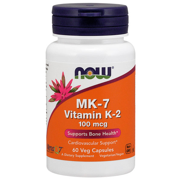MK-7 Vitamin K-2 100mcg | Bổ Sung 100mcg K-2, Tốt Cho Quá Trình Tạo Xương, Giúp Cho Răng Chắc Khỏe, Loại Bỏ Các Chất Vôi Hóa Khỏi Các Động Mạch, Tăng Cường Hấp Thụ Oxy Cho Những Người Chơi Thể Thao Chuyên Nghiệp (60 Viên)