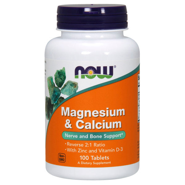 Magnesium & Calcium | Hỗ Trợ Dùy Trì Cấu Trúc Vững Chắc Cho Xương và Răng, Phòng Ngừa Loãng Xương Do Tuổi Tác (100 viên)