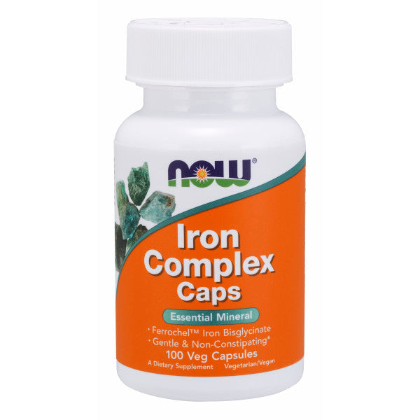 Iron Complex | Hỗ Trợ Bổ Sung Máu Cho Phụ Nữ, Kết hợp Thảo Dược và Vitamin, Khoáng Chất giúp sản sinh lượng hồng cầu (Thuần Chay - 100 Viên Nang)