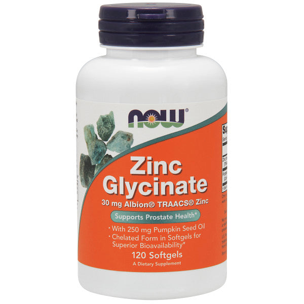 Zinc Glycinate 30mg | Bổ Sung Kẽm Cho Người Thiếu Hụt (120 Viên nang mềm)