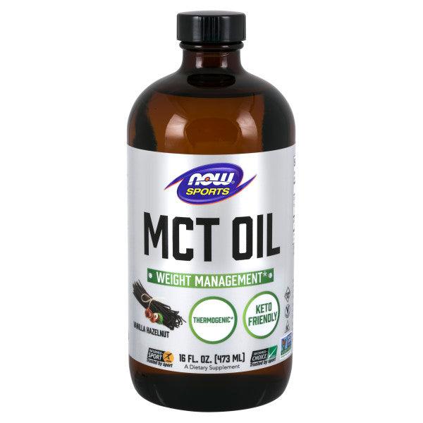 MCT Oil, Vanilla Hazelnut | Hỗ trợ chuyển hóa các loại chất béo khó tiêu (dự trữ) trong cơ thể chuyển hóa thành năng lượng, Đốt cháy mỡ thừa - Giảm cân hiệu quả cho người luyện tập thể thao (473ml - Vị Vani Hạt Dẻ)