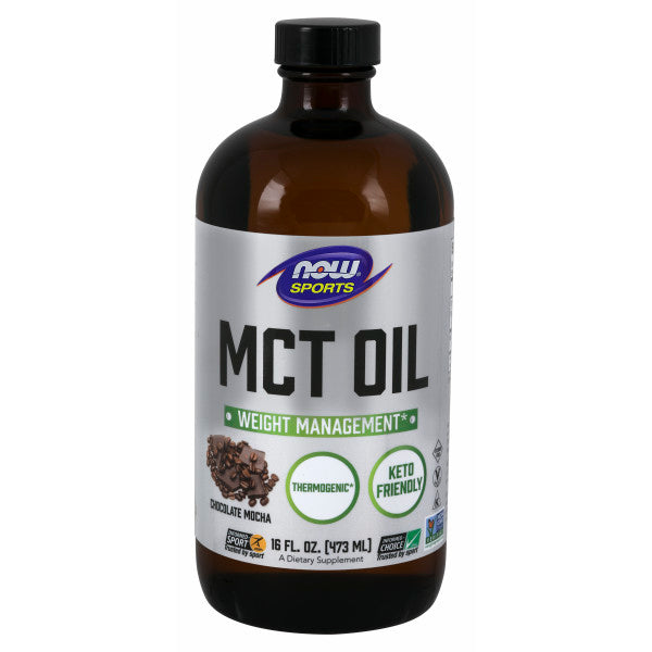 MCT Oil, Chocolate Mocha | Hỗ trợ chuyển hóa các loại chất béo khó tiêu (dự trữ) trong cơ thể chuyển hóa thành năng lượng, Đốt cháy mỡ thừa - Giảm cân hiệu quả cho người luyện tập thể thao (473ml - Vị Sô-cô-la) |