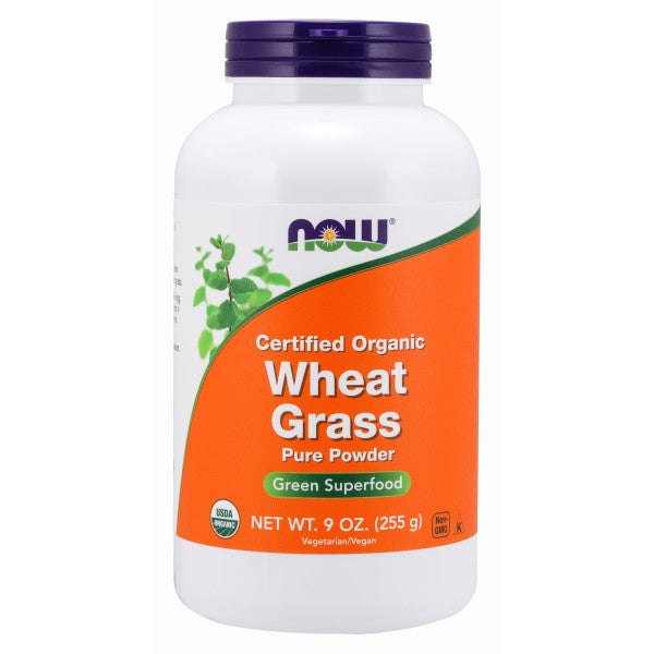 Wheat Grass Powder, Organic | Bột Mầm Lúa Mạch Hữu Cơ, Bổ sung Vitamin & Khoáng chất và chất sơ tự nhiên (255 Gram)