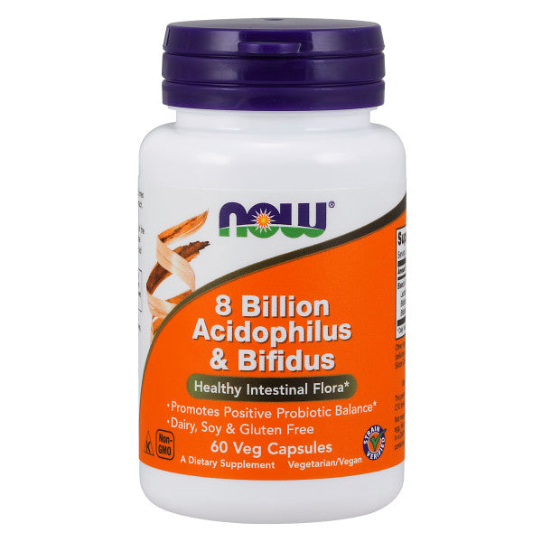 8 Billion Acidophilus & Bifidus | Bổ sung 8 tỷ vi lợi khuẩn giúp duy trì đường ruột khoe mạnh (60 Viên)