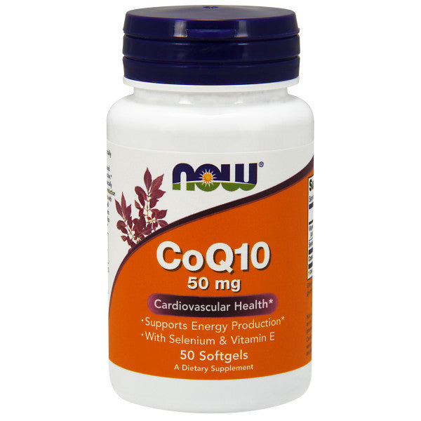 Co-Q10 50mg Vitamin E 30IU + Selenium 70mcg | Hỗ TRỢ SẢN XUẤT NĂNG LƯỢNG VÀ SỨC KHOẺ TIM MẠCH, giúp duy trì hệ thống mạch máu và tim khỏe mạnh &  vitamin E như một chất làm sạch gốc tự do mạnh mẽ trong màng tế bào, cũng như trong các mạch máu (50 Viên)