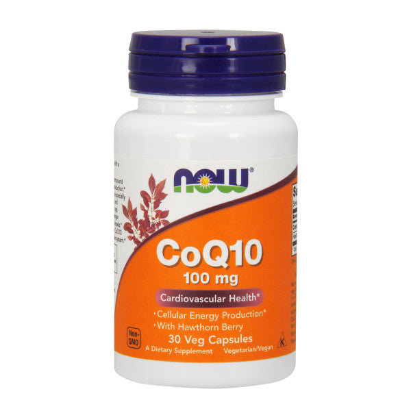 CoQ10 100 mg with Hawthorn Berry | Hỗ TRỢ SẢN XUẤT NĂNG LƯỢNG VÀ SỨC KHOẺ TIM MẠCH, Bệnh Đau Nửa Đầu ( Migraine) giúp duy trì hệ thống mạch máu và tim khỏe mạnh - Làm sạch gốc tự do mạnh mẽ trong màng tế bào, cũng như trong các mạch máu (30 Viên)