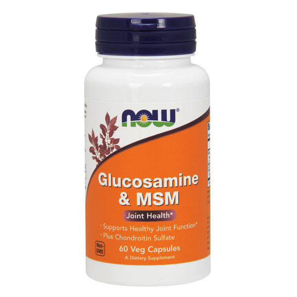 NOW, Glucosamine 1100mg & MSM 500mg | SỨC KHỎE XƯƠNG KHỚP, Hỗ trợ Giúp Giảm Thoái Hóa Khớp (60 Viên)