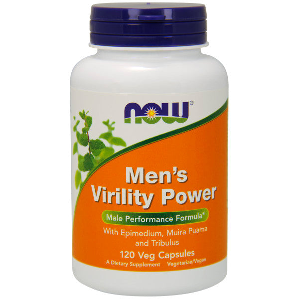 Men's Virility Power | TĂNG CƯỜNG SINH LỰC NAM, hỗn hợp các thảo dược Horny Goat Weed, Muira Puama & Tribulus (Gai Ma Vương) giúp tăng sinh lực cho nam giới. Bổ sung dưỡng chất từ thảo dược hỗ trợ tăng cường sức khỏe tình dục (120 Viên)