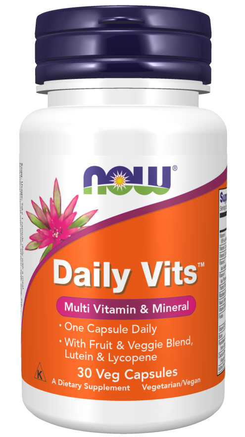 NOW, Daily Vits™ ( Multivitamin & Mineral ) | Bổ sung vitamin, khoáng chất và các chất dinh dưỡng trong chế độ ăn hàng ngày ( 30 Viên )