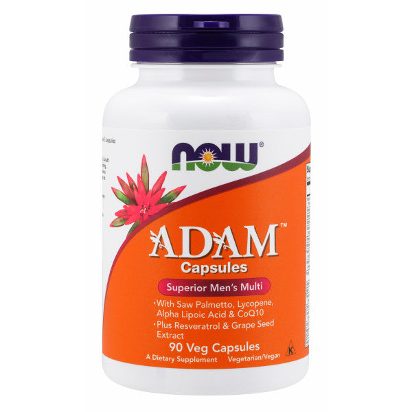 NOW, ADAM™ Men's Multiple Vitamin | Bổ Sung Vitamin tổng hợp & Khoáng Chất Thiết Yếu Do Thiếu Hụt Trong Bữa Hàng Ngày, Dành Cho Nam Giới  (90 Viên)