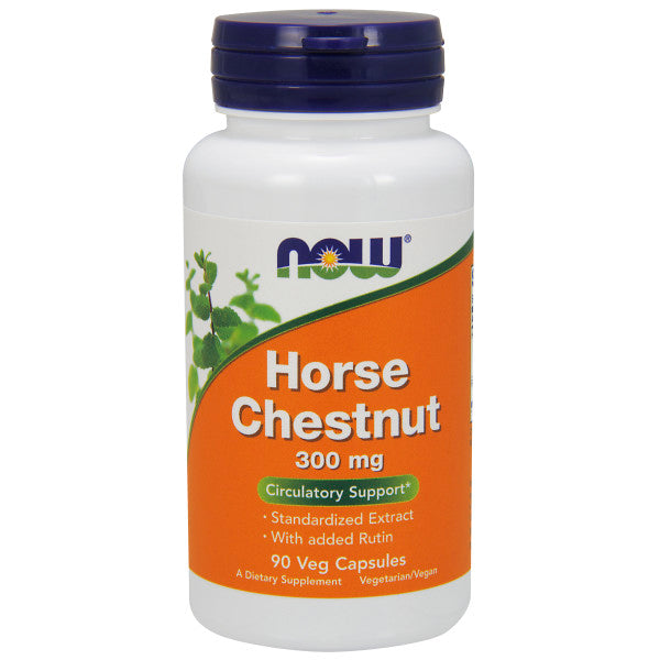 NOW, Horse Chestnut 300mg | DÃN TÍNH MẠCH CHI DƯỚI, Bổ sung 300mg Hạt Dẻ Ngựa và 200mg Rutin (bioflavonoids) tinh chất Hạt dẻ ngựa có chứa một chất làm tan máu, điều trị giãn tĩnh mạch và các vấn đề tuần hoàn khác có thể làm cho chân bị sưng (90 Viên)