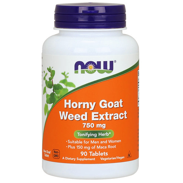 Horny Goat Weed Extract 750 mg | Dâm Dương Hoắc được kết hợp với Maca, Tăng cường sinh lý Nam và Nữ, sản sinh nội tiết tố sinh lý tự nhiên, Bổ thận tráng dương (90 Viên)