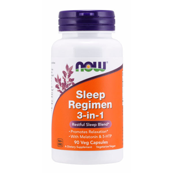 Sleep Regimen 3-in-1 | Hỗ trợ Giấc Ngủ, Bổ sung L-Theanine + 5-HTP + Melatonin, Giúp tạo giấc ngủ tự nhiên và sâu  (90 Viên)