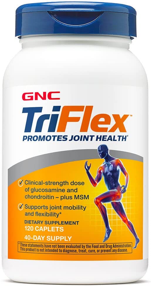 GNC - TriFlex | bổ sung sức khỏe cho khớp, xương & sụn với Glucosamine Chondroitin & MSM |Hỗ trợ khả năng vận động & linh hoạt (120 viên)