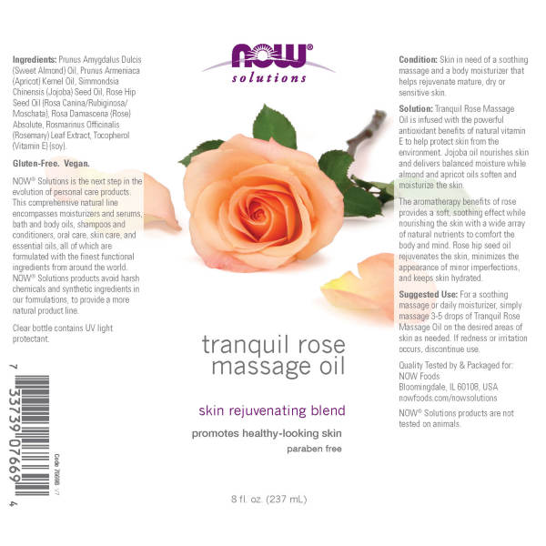 Tranquil Rose Massage Oil | Tinh dầu massage - Hương thơm hoa hồng (237ml)
