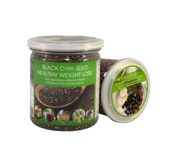 Black Chia Seed - Healthy Weight Loss (Organic) | Hạt Chia Đen Hữu Cơ chứa hàm lượng dinh dưỡng cao, ít calorie, hỗ trợ giảm cân khoa học. (300gram - Xuất xứ : Austria - Áo)