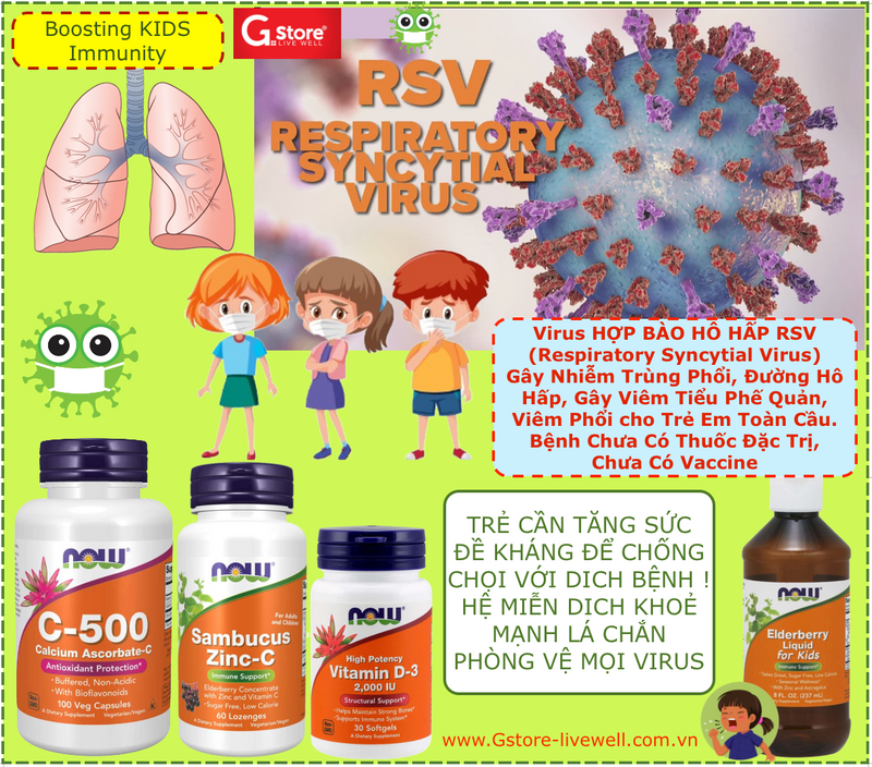Sambucus Zinc-C | Bổ sung Kẽm và Vitamin C từ quả Elderberry cho trẻ thiếu hụt, Tăng Sức Đề Kháng (Dành cho trẻ từ 4 tuổi - 60 Viên)