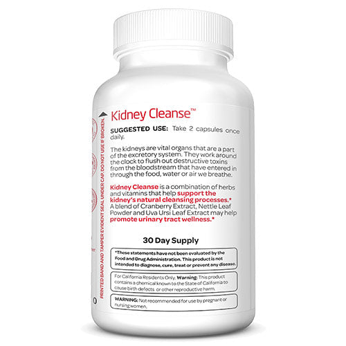 Kidney Cleanse™ | Detox Thải Độc - Sạch Thận, Công thức thảo dược, vitamin và khoáng chất giúp duy trì đường tiết niệu khỏe mạnh và hỗ trợ chức năng tuần hoàn máu  (60 Viên nang)