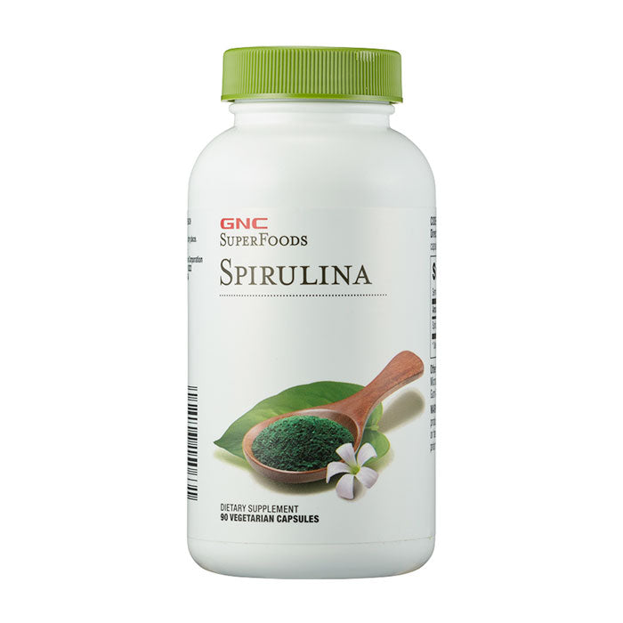 GNC, SPIRULINA | Tảo xoắn bổ sung dinh dưỡng, protein hiệu quả cho cơ thể, Tăng cường hệ miễn dịch (90 viên)